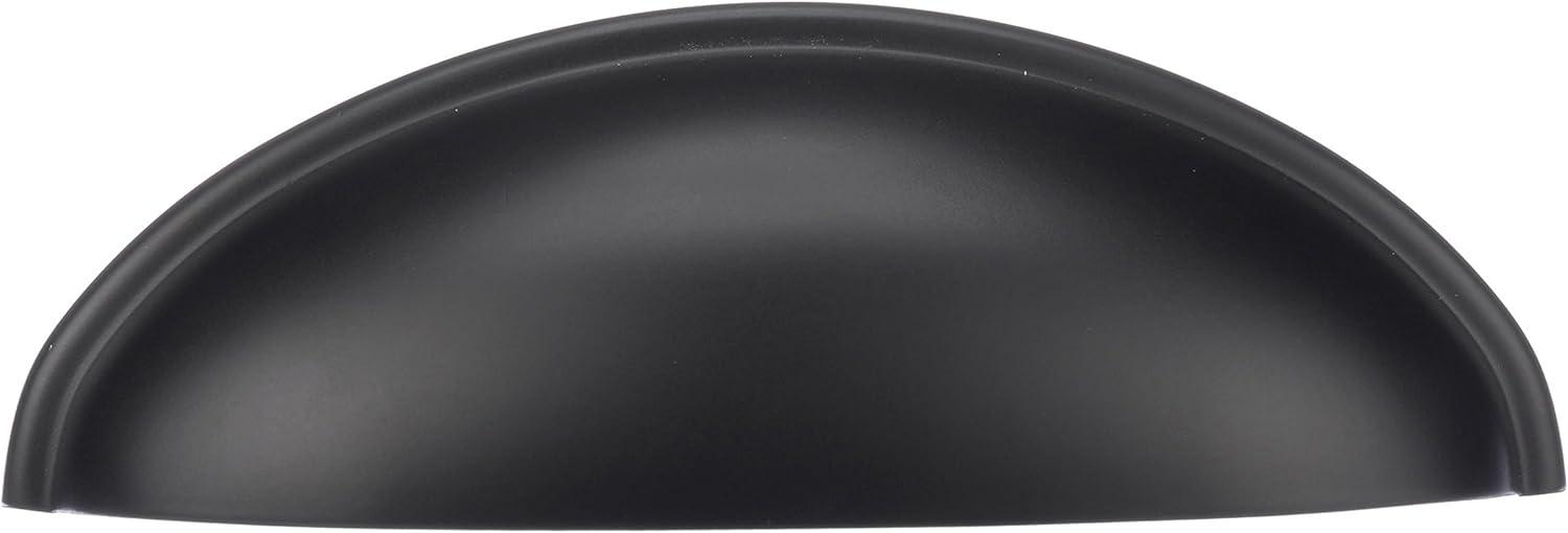 imageAmerock Cabinet Cup Pull Matte Black 3 inch 76 mm CentertoCenter Ravino Drawer Pull Drawer Handle Cabinet Hardware Pack of 1Matte Black