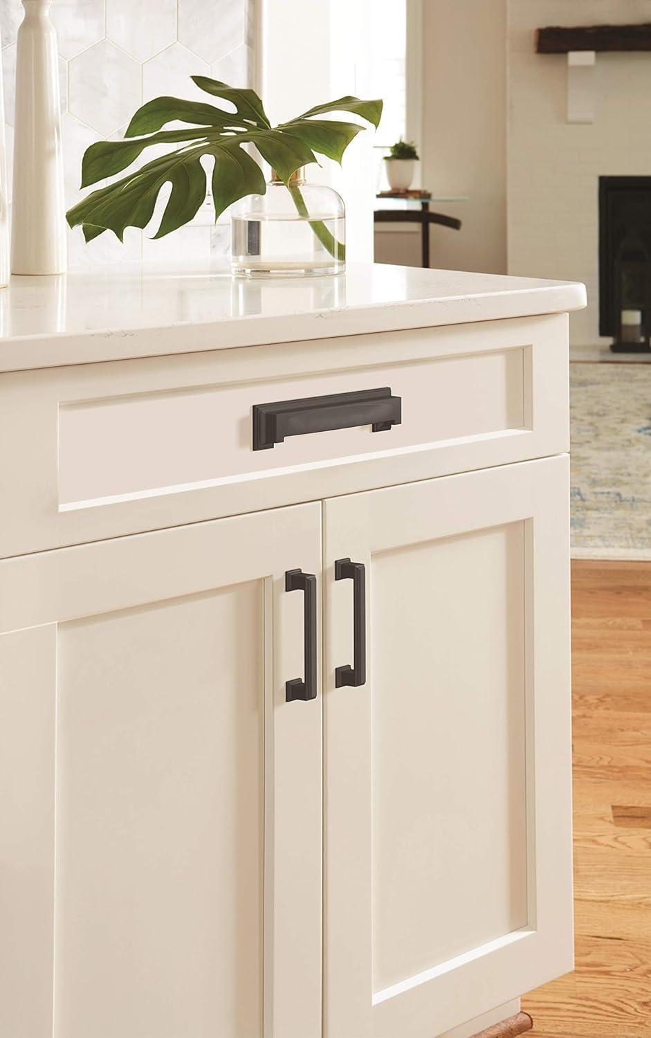 imageAmerock Cabinet Cup Pull Matte Black 3 inch ampamp 334 inch 76mm ampamp 96 mm CentertoCenter Appoint 1 Pack Drawer Pull Cabinet Handle Cabinet HardwareMatte Black