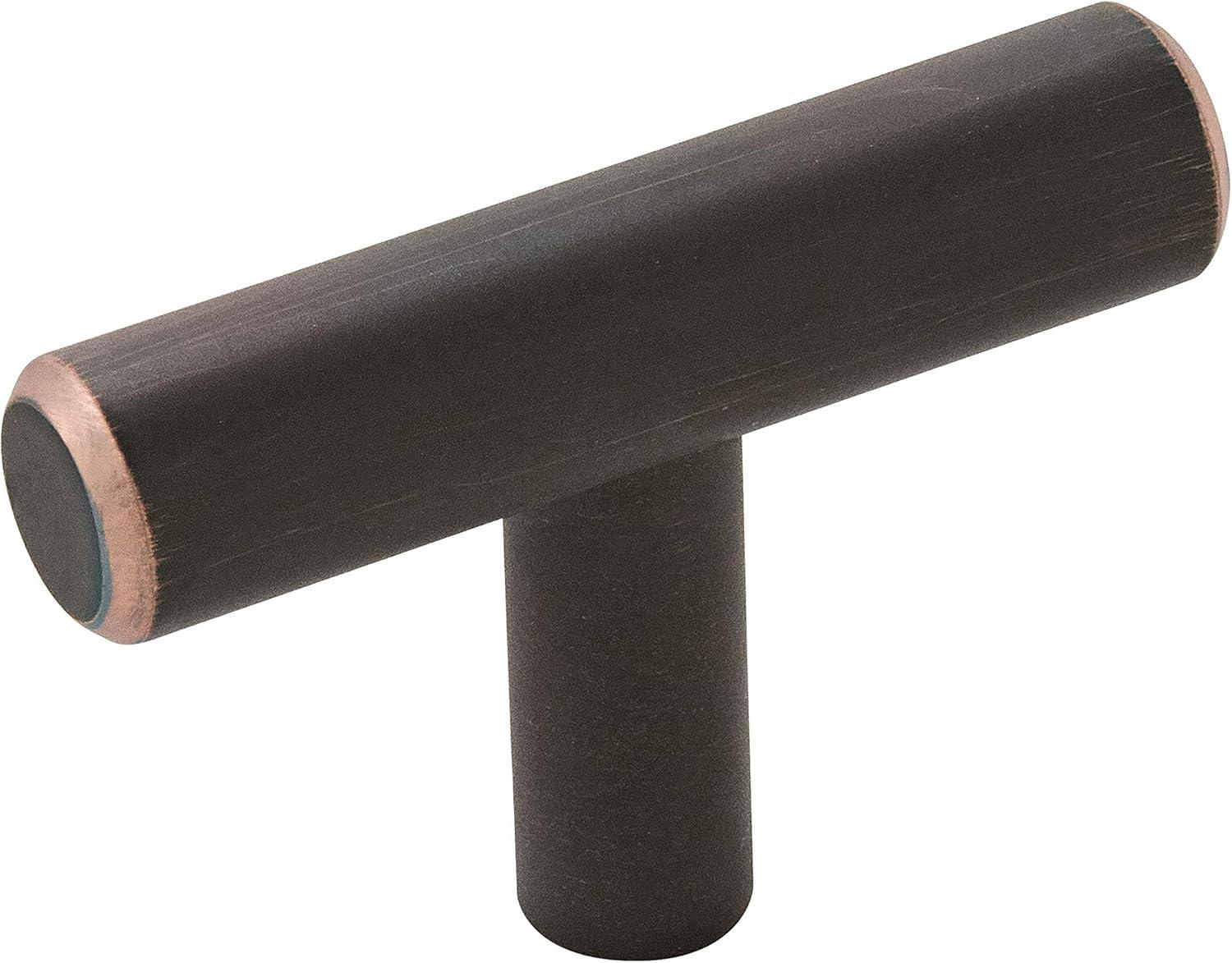 imageAmerock Cabinet Knob Black Bronze 11516 inch 49 mm Length Bar Pulls 1 Pack Drawer Knob Cabinet HardwareOil Rubbed Bronze