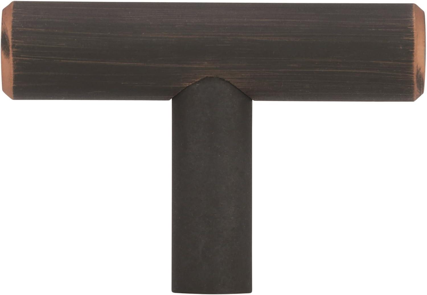 imageAmerock Cabinet Knob Black Bronze 11516 inch 49 mm Length Bar Pulls 1 Pack Drawer Knob Cabinet HardwareOil Rubbed Bronze