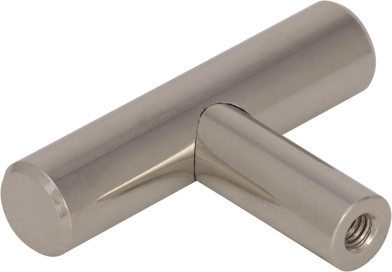 imageAmerock Cabinet Knob Black Bronze 11516 inch 49 mm Length Bar Pulls 1 Pack Drawer Knob Cabinet HardwarePolished Nickel
