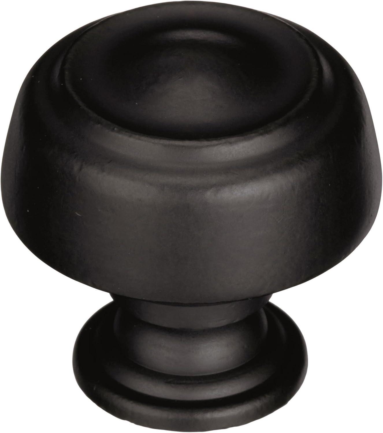 imageAmerock Cabinet Knob Black Bronze 1316 inch 30 mm Diameter Kane 1 Pack Drawer Knob Cabinet HardwareBlack Bronze