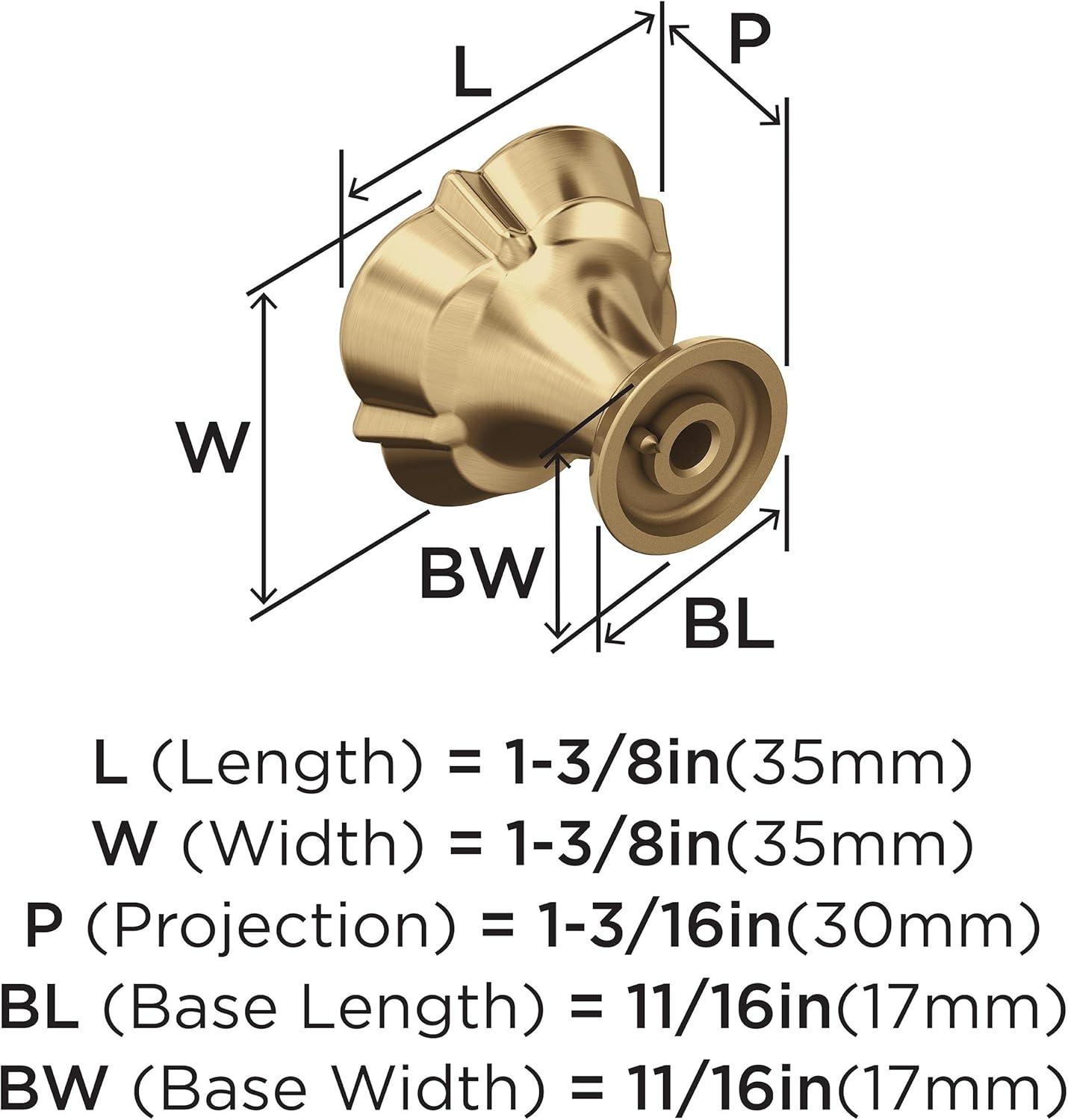 imageAmerock Cabinet Knob Black Bronze 134 inch 44 mm Diameter Grace Revitalize 1 Pack Drawer Knob Cabinet HardwareChampagne Bronze