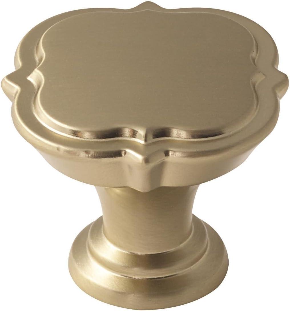 imageAmerock Cabinet Knob Black Bronze 134 inch 44 mm Diameter Grace Revitalize 1 Pack Drawer Knob Cabinet HardwareGolden Champagne