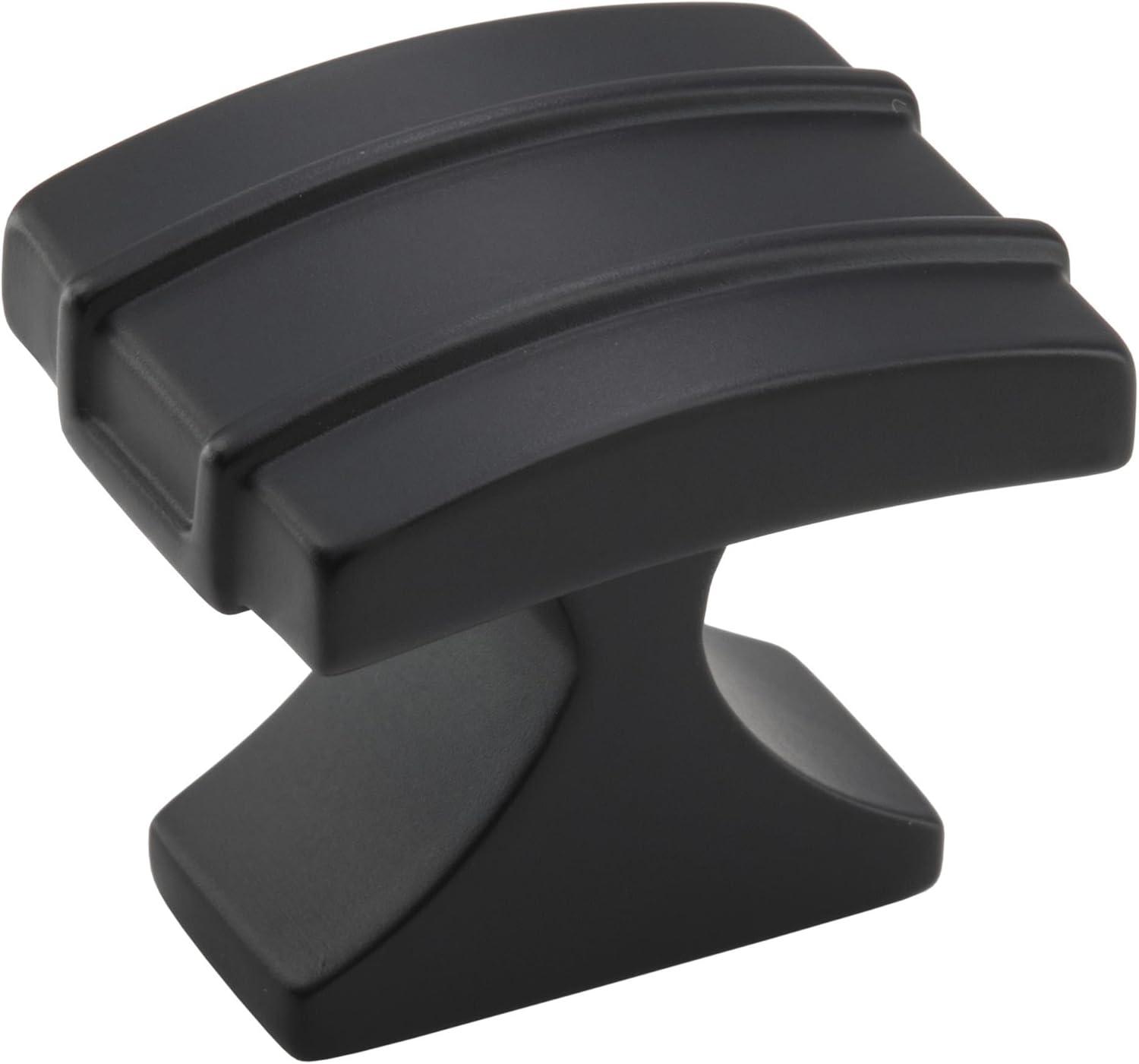 imageAmerock Cabinet Knob Champagne Bronze 112 inch 38 mm Length Davenport 1 Pack Drawer Knob Cabinet HardwareMatte Black