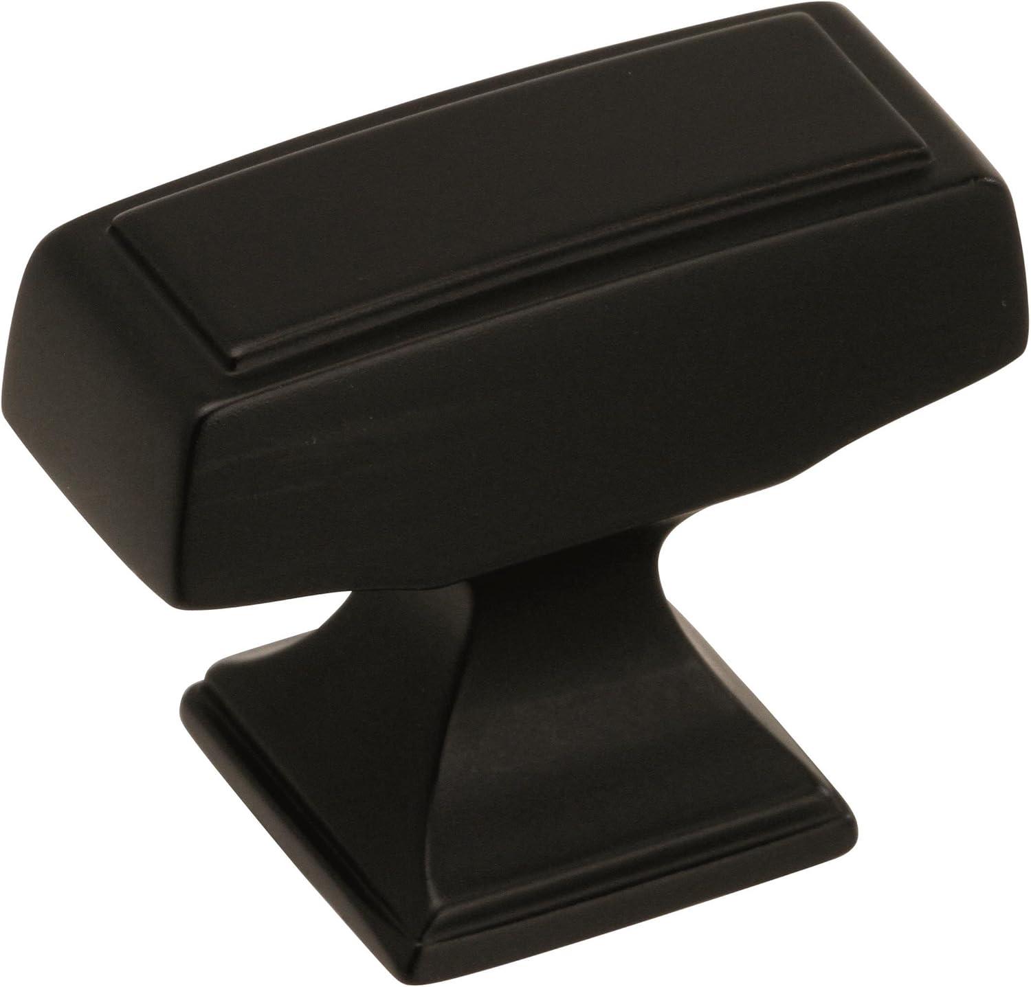 imageAmerock Cabinet Knob Champagne Bronze 112 inch 38 mm Length Mulholland 1 Pack Drawer Knob Cabinet HardwareBlack Bronze