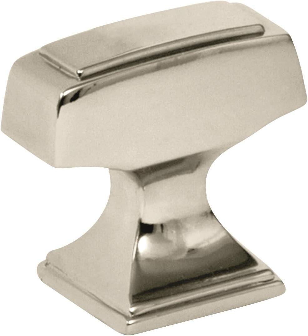 imageAmerock Cabinet Knob Champagne Bronze 112 inch 38 mm Length Mulholland 1 Pack Drawer Knob Cabinet HardwarePolished Nickel