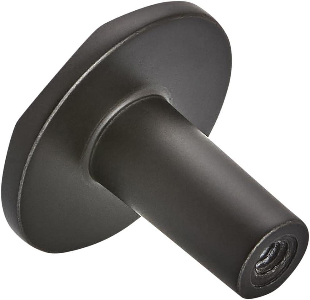 imageAmerock Cabinet Knob Golden Champagne 1316 inch 30 mm Diameter Kamari 1 Pack Drawer Knob Cabinet HardwareMatte Black