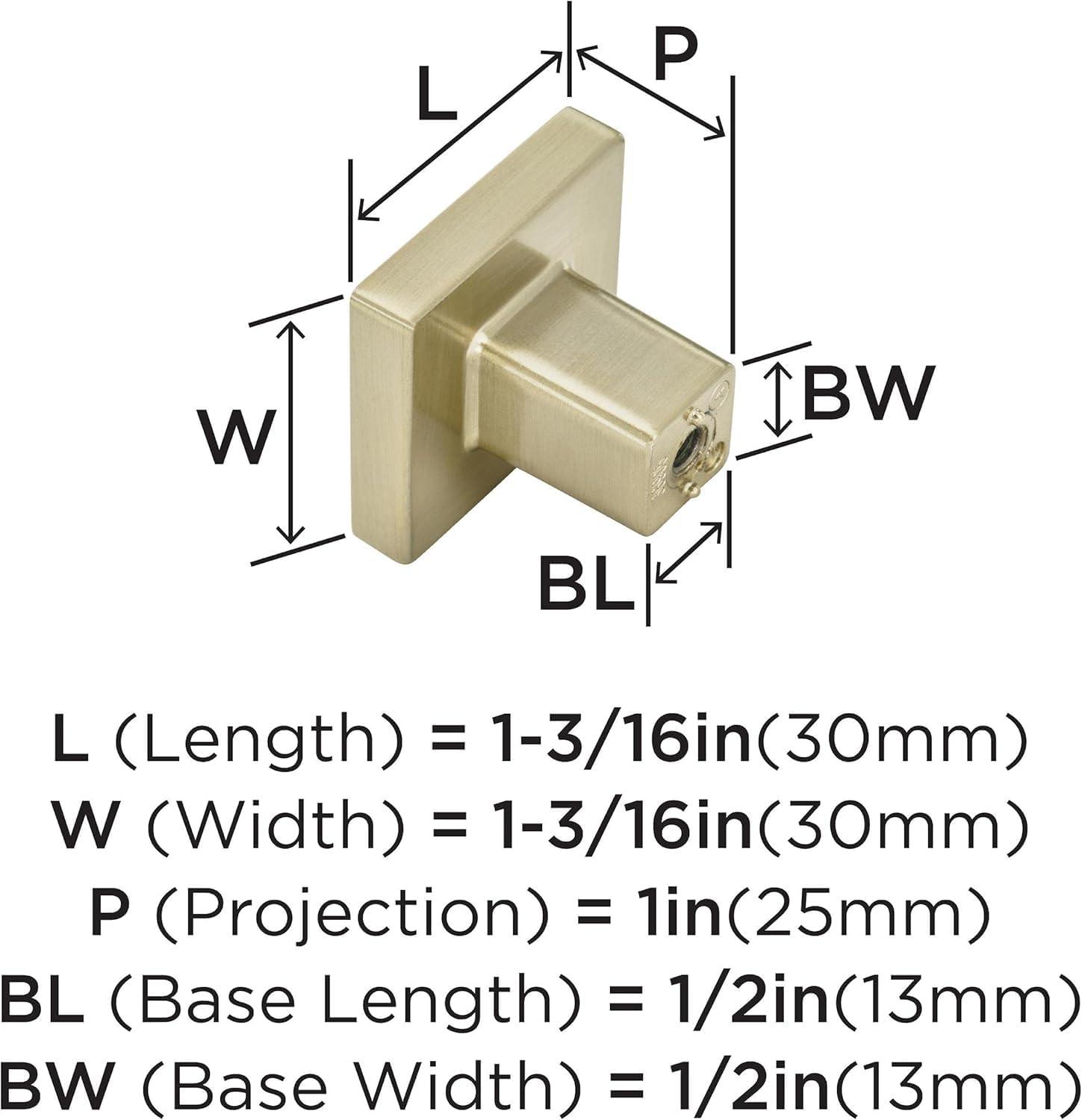 imageAmerock Cabinet Knob Golden Champagne 1316 inch 30 mm Length Monument 1 Pack Drawer Knob Cabinet HardwareGolden Champagne