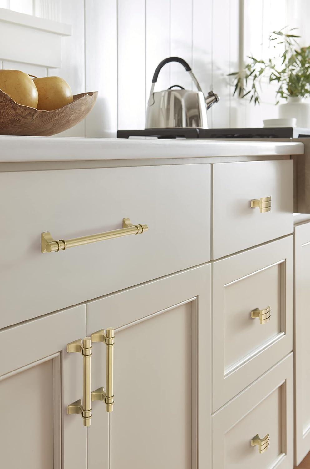 imageAmerock Cabinet Knob Matte Black 112 inch 38 mm Length Davenport 1 Pack Drawer Knob Cabinet HardwareChampagne Bronze