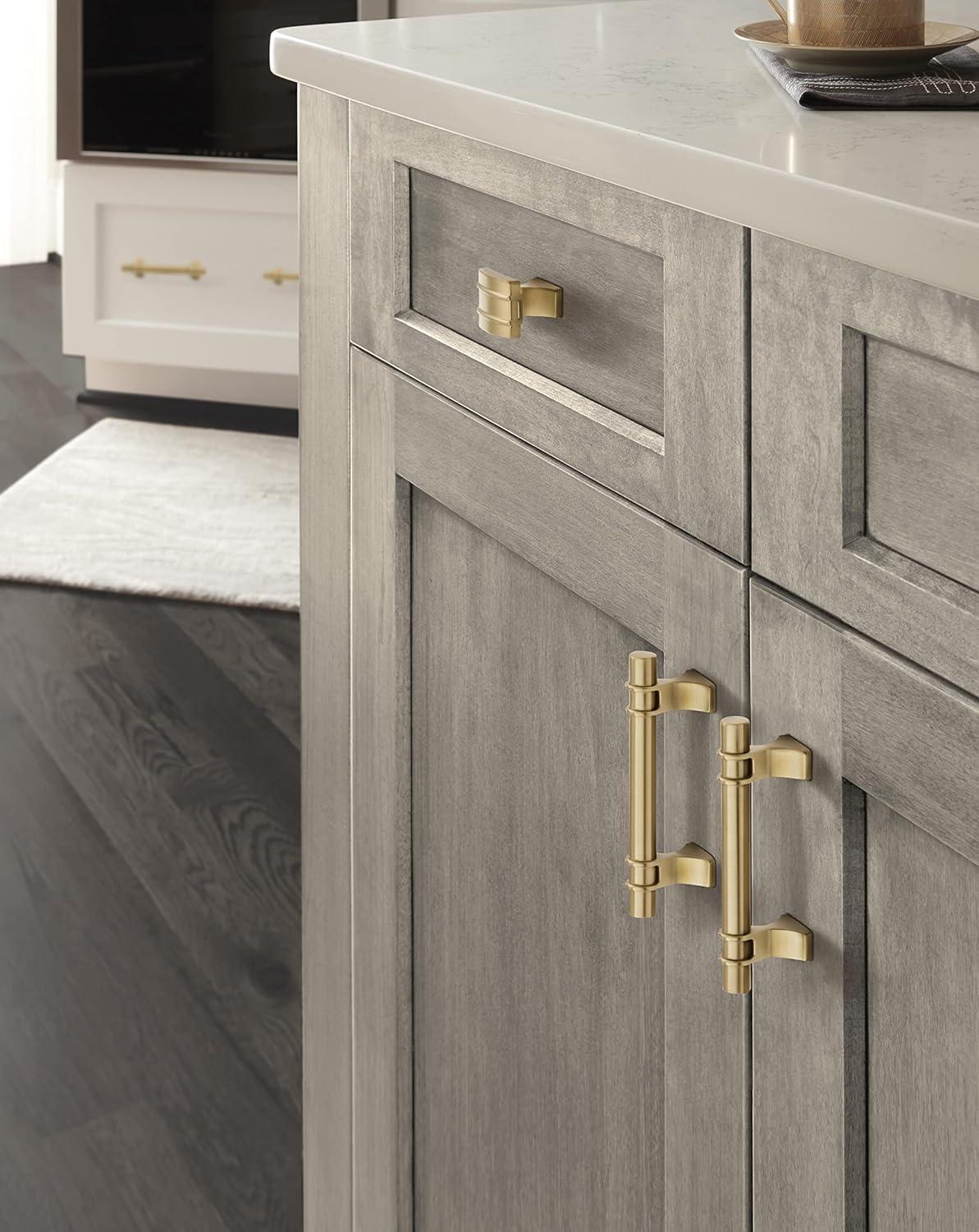 imageAmerock Cabinet Knob Matte Black 112 inch 38 mm Length Davenport 1 Pack Drawer Knob Cabinet HardwareChampagne Bronze
