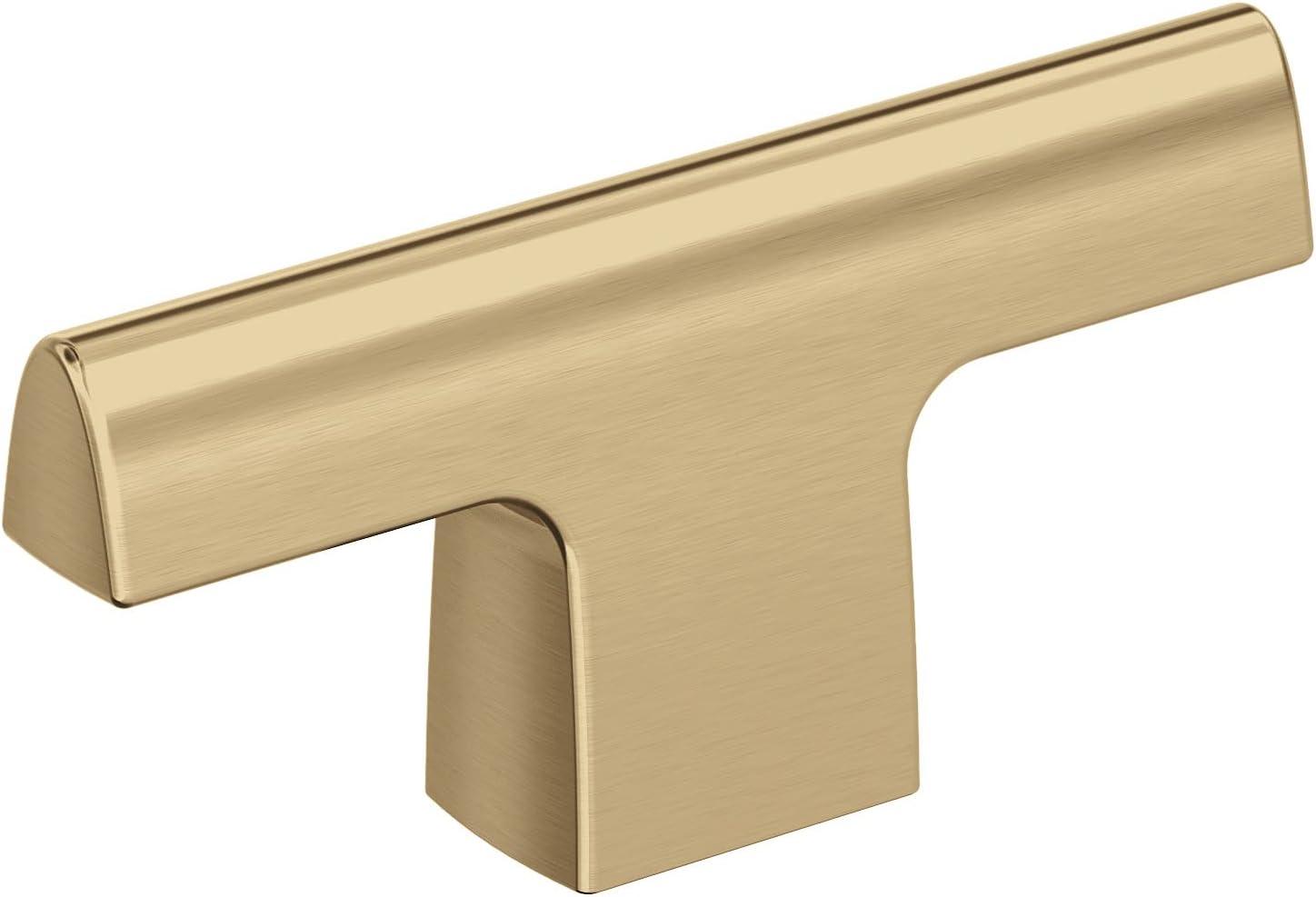 imageAmerock Cabinet Knob Matte Black 114 inch 32 mm Diameter Riva 1 Pack Drawer Knob Cabinet HardwareChampagne Bronze