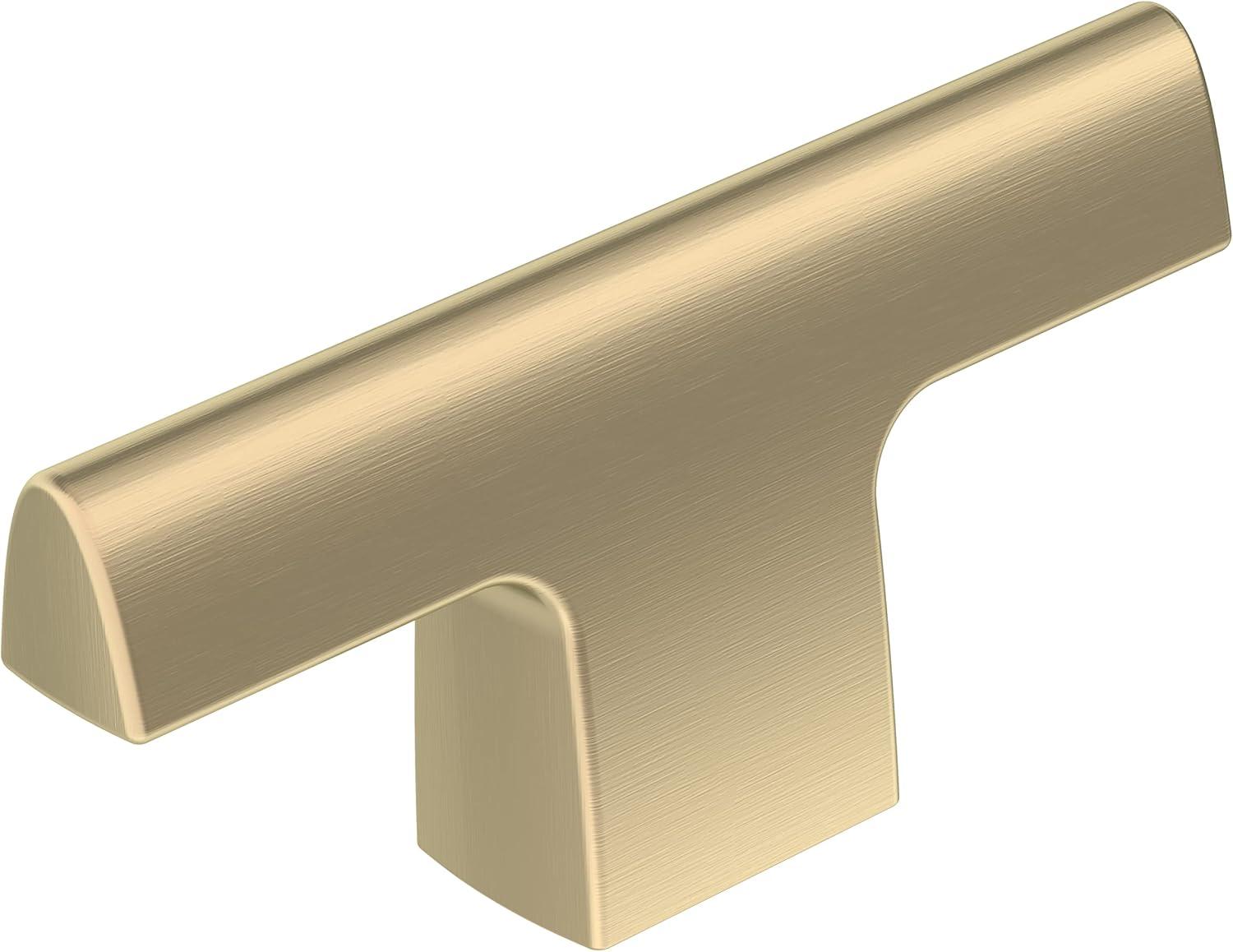 imageAmerock Cabinet Knob Matte Black 114 inch 32 mm Diameter Riva 1 Pack Drawer Knob Cabinet HardwareGolden Champagne