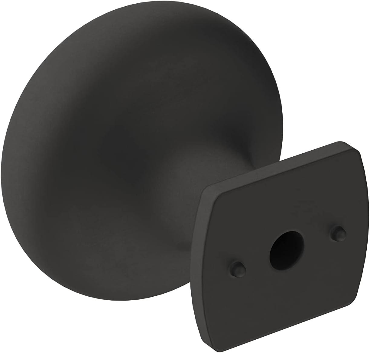 imageAmerock Cabinet Knob Matte Black 114 inch 32 mm Diameter Surpass 1 Pack Drawer Knob Cabinet HardwareMatte Black