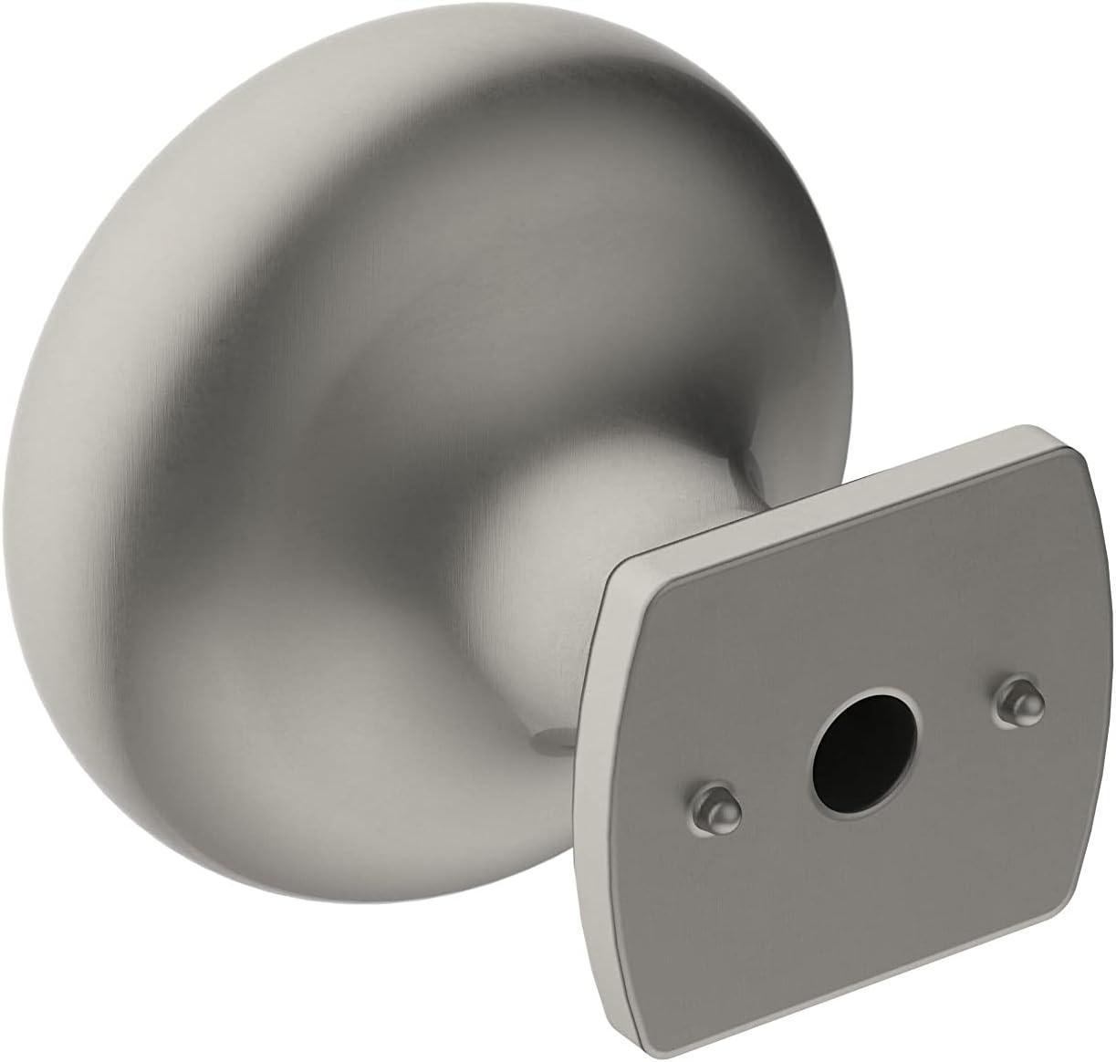 imageAmerock Cabinet Knob Matte Black 114 inch 32 mm Diameter Surpass 1 Pack Drawer Knob Cabinet HardwareSatin Nickel