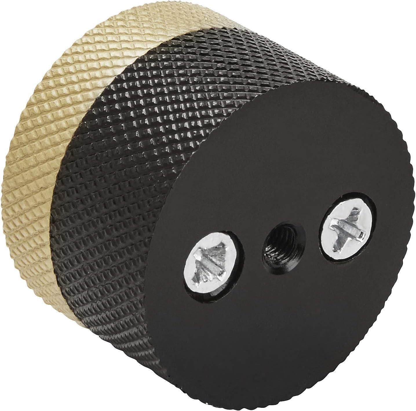 imageAmerock Cabinet Knob Matte Black 114 inch 32 mm Diameter Transcendent 1 Pack Drawer Knob Cabinet HardwareMatte BlackMatte Gold
