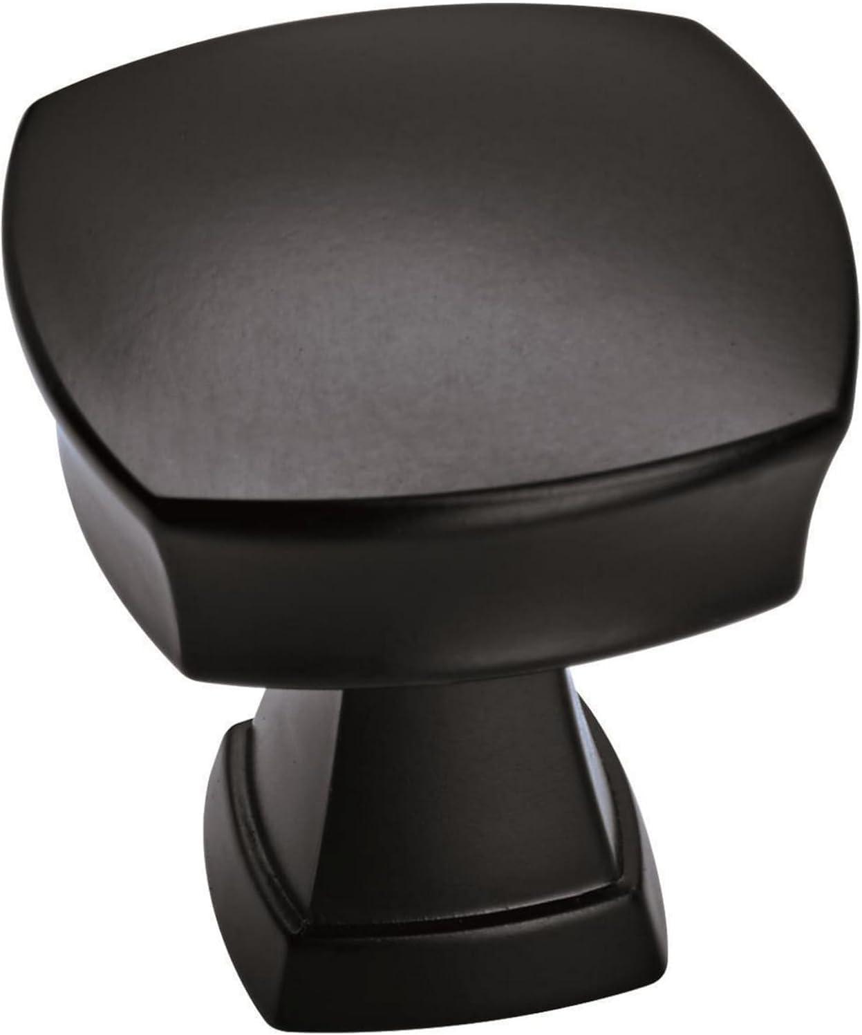 imageAmerock Cabinet Knob Matte Black 114 inch 32 mm Length Stature 1 Pack Drawer Knob Cabinet HardwareMatte Black
