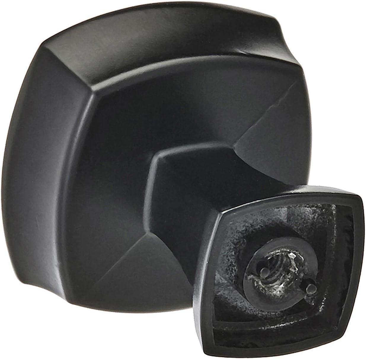 imageAmerock Cabinet Knob Matte Black 114 inch 32 mm Length Stature 1 Pack Drawer Knob Cabinet HardwareMatte Black