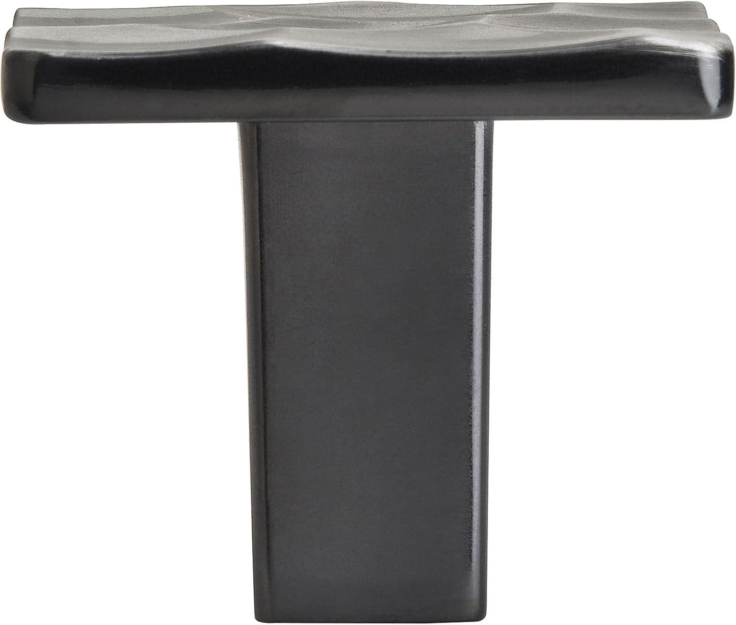 imageAmerock Cabinet Knob Matte Black 1316 inch 30 mm Length Kamari 1 Pack Drawer Knob Cabinet HardwareGunmetal