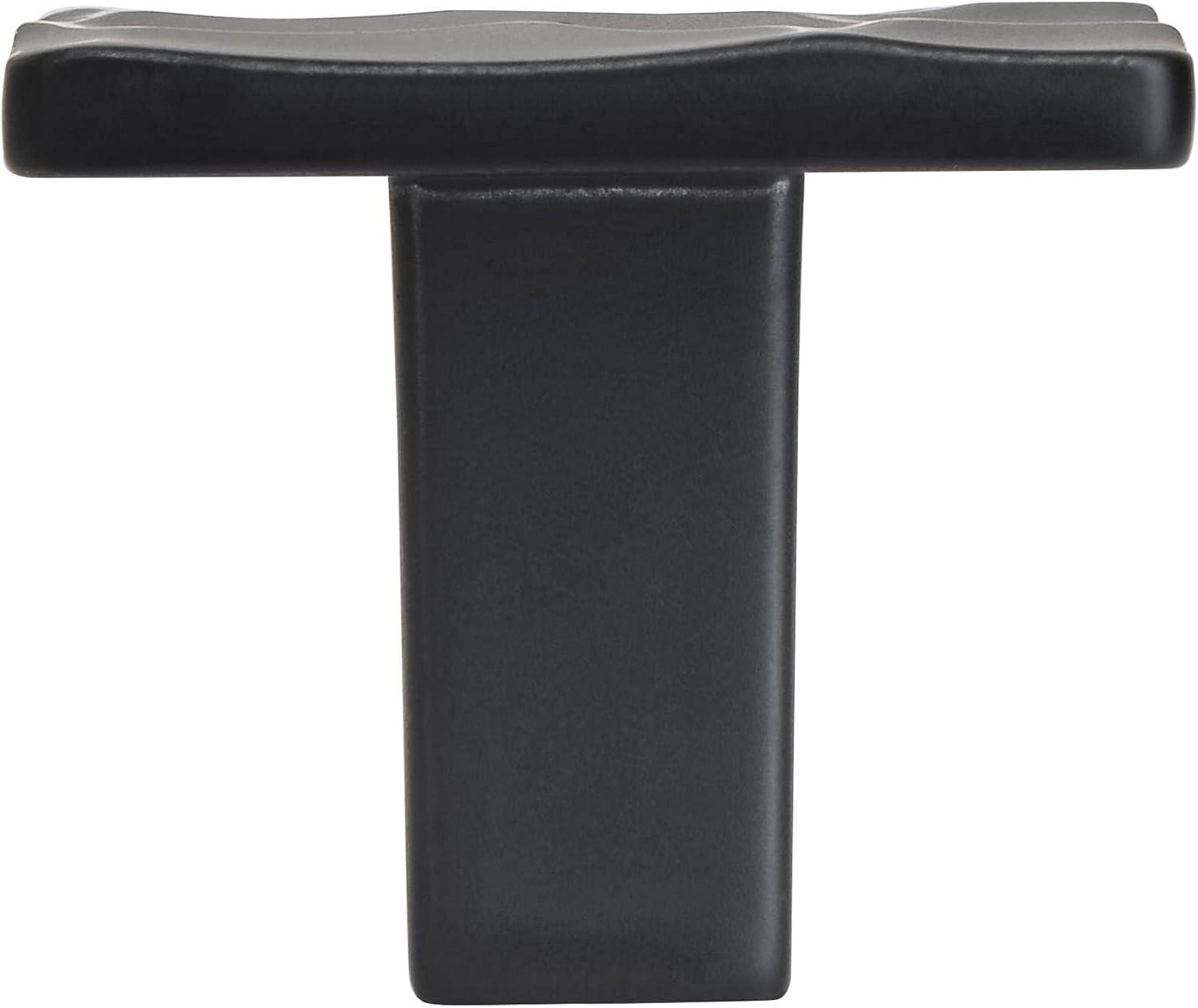 imageAmerock Cabinet Knob Matte Black 1316 inch 30 mm Length Kamari 1 Pack Drawer Knob Cabinet HardwareMatte Black