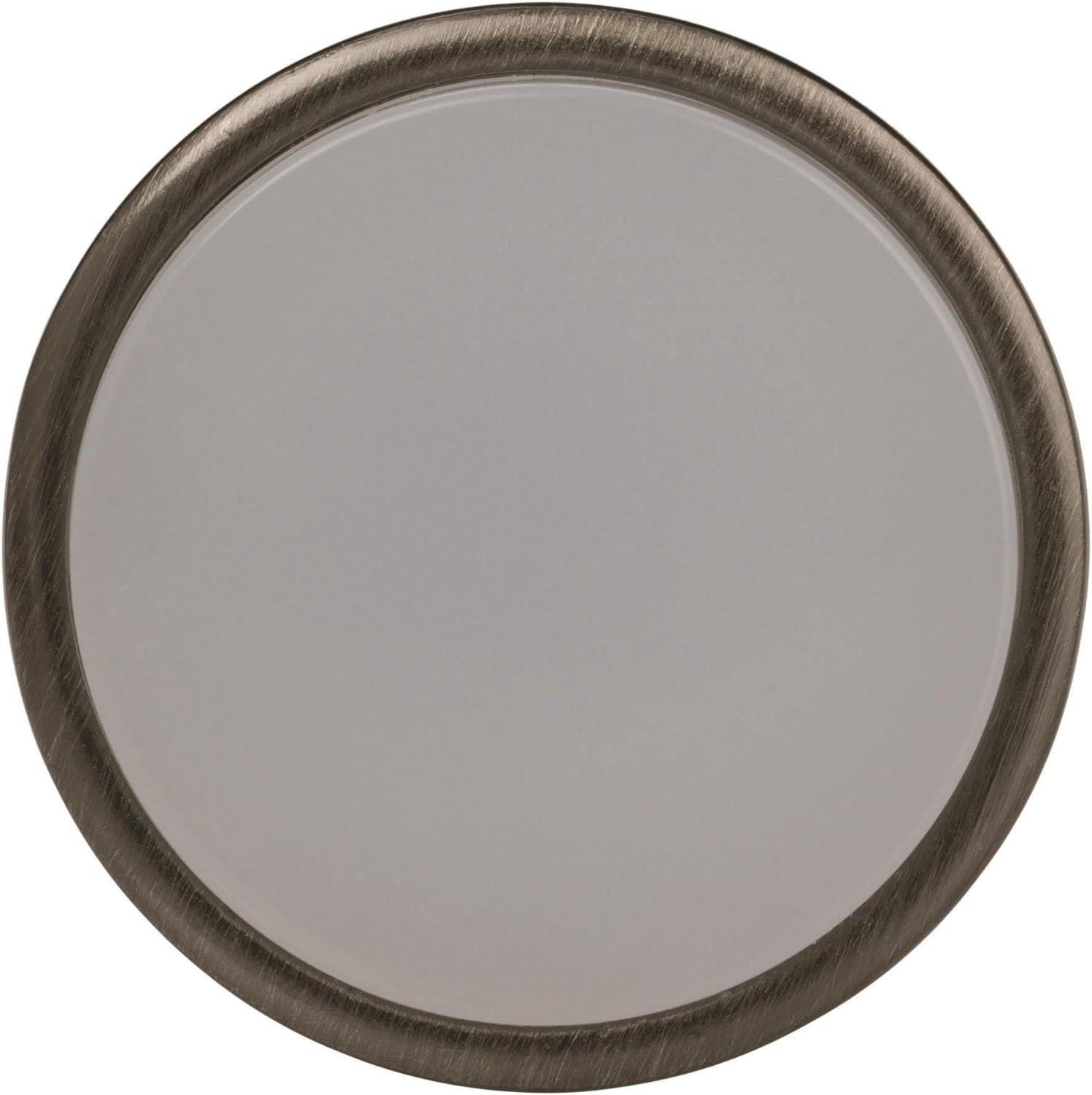 imageAmerock Cabinet Knob Matte Black 138 inch 35 mm Diameter Oberon 1 Pack Drawer Knob Cabinet HardwareGunmetalFrosted
