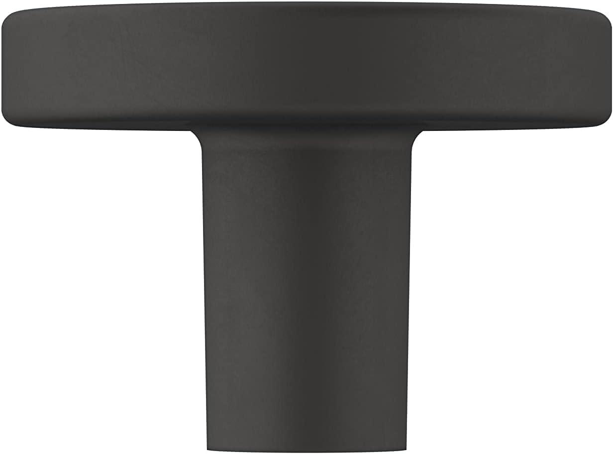 imageAmerock Cabinet Knob Matte Black 138 inch 35 mm Diameter Versa 1 Pack Drawer Knob Cabinet HardwareMatte Black