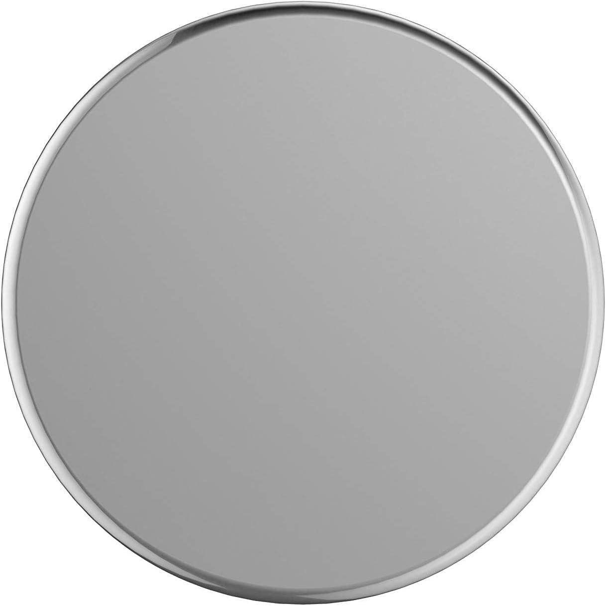 imageAmerock Cabinet Knob Matte Black 138 inch 35 mm Diameter Versa 1 Pack Drawer Knob Cabinet HardwarePolished Chrome