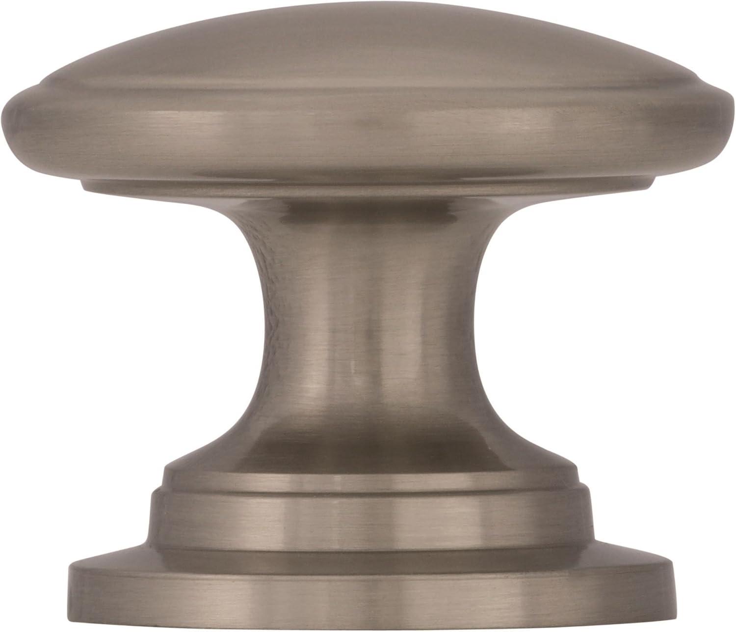 imageAmerock Cabinet Knob Polished Chrome 114 inch 32 mm Diameter Ravino 1 Pack Drawer Knob Cabinet HardwareSatin Nickel