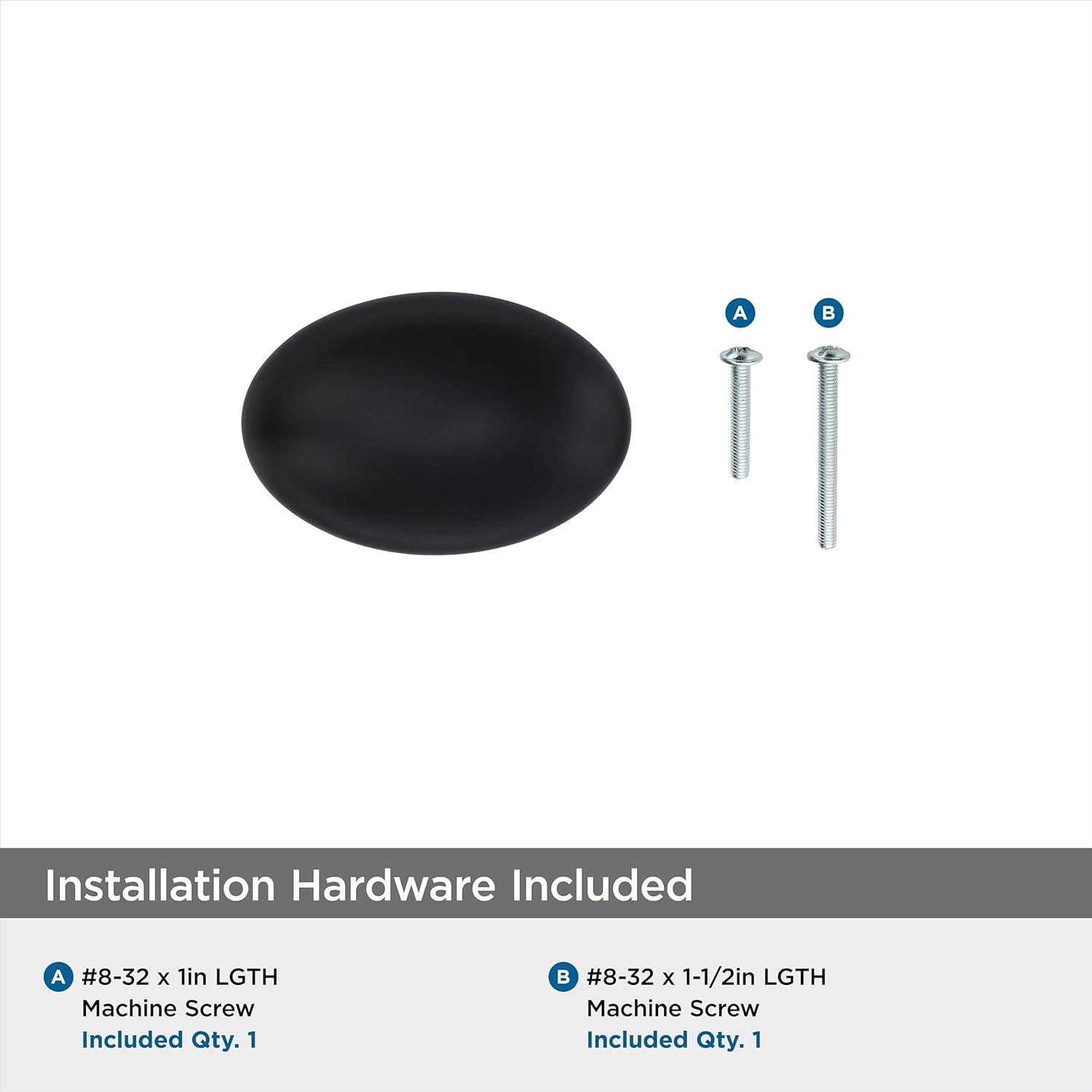 imageAmerock Cabinet Knob Polished Chrome 138 inch 35 mm Length Vaile 1 Pack Drawer Knob Cabinet HardwareMatte Black