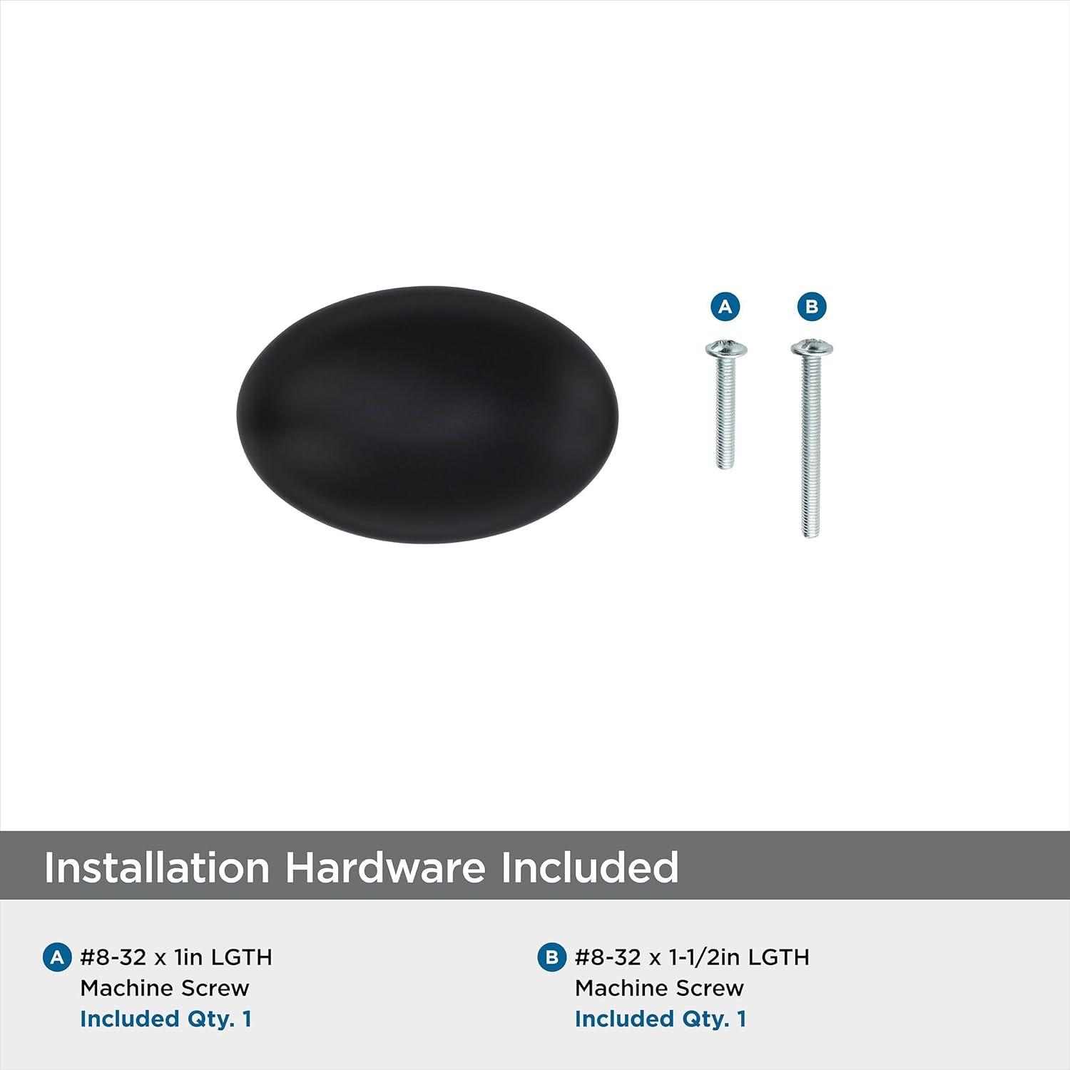imageAmerock Cabinet Knob Polished Chrome 138 inch 35 mm Length Vaile 1 Pack Drawer Knob Cabinet HardwareMatte Black