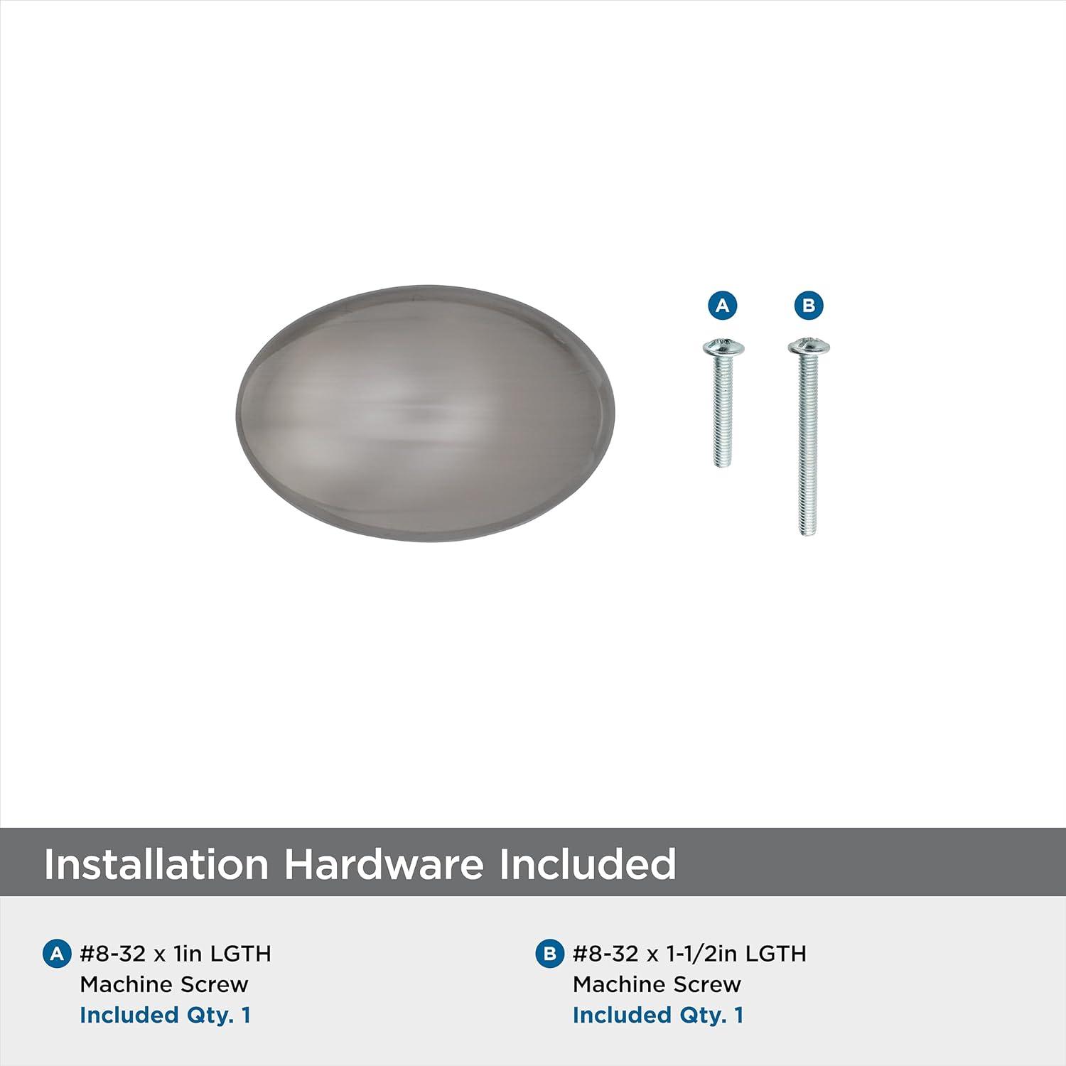 imageAmerock Cabinet Knob Polished Chrome 138 inch 35 mm Length Vaile 1 Pack Drawer Knob Cabinet HardwareSatin Nickel