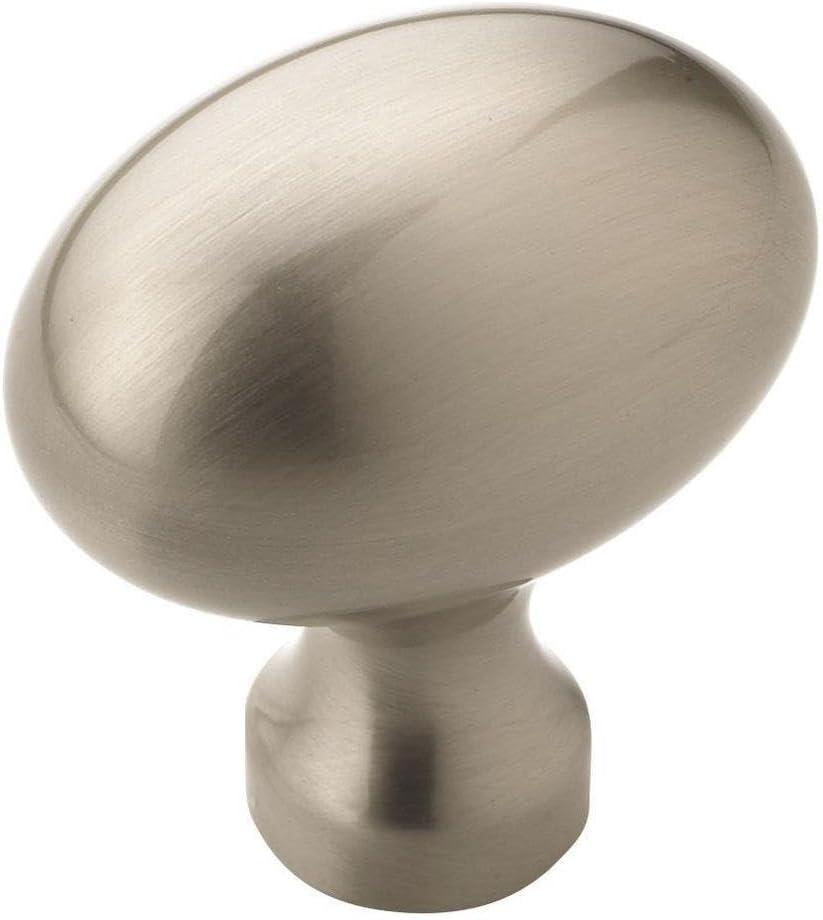 imageAmerock Cabinet Knob Polished Chrome 138 inch 35 mm Length Vaile 1 Pack Drawer Knob Cabinet HardwareSatin Nickel