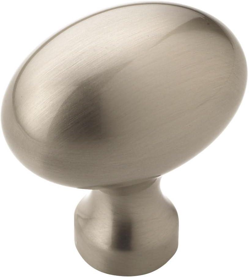 imageAmerock Cabinet Knob Polished Chrome 138 inch 35 mm Length Vaile 1 Pack Drawer Knob Cabinet HardwareSatin Nickel