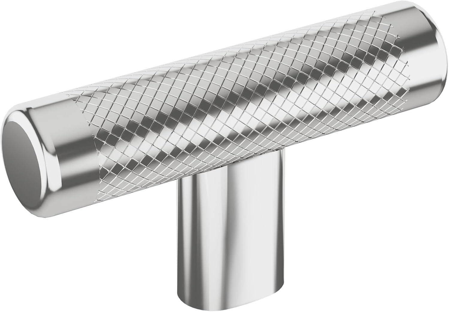 imageAmerock Cabinet Knob Polished NickelStainless Steel 258 inch 67 mm Length Esquire 1 Pack Drawer Knob Cabinet HardwarePolished Chrome