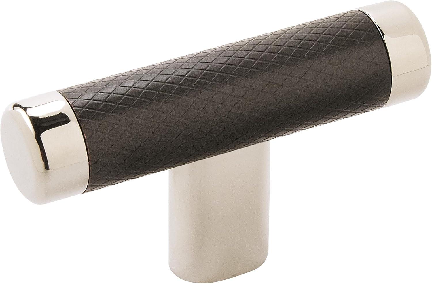 imageAmerock Cabinet Knob Polished NickelStainless Steel 258 inch 67 mm Length Esquire 1 Pack Drawer Knob Cabinet HardwarePolished NickelBlack Bronze
