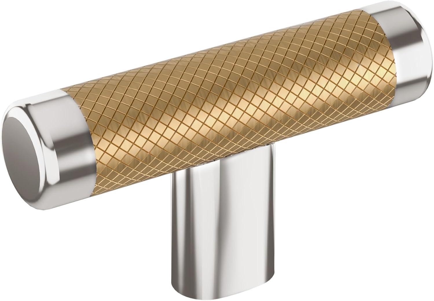 imageAmerock Cabinet Knob Polished NickelStainless Steel 258 inch 67 mm Length Esquire 1 Pack Drawer Knob Cabinet HardwarePolished NickelChampagne Bronze