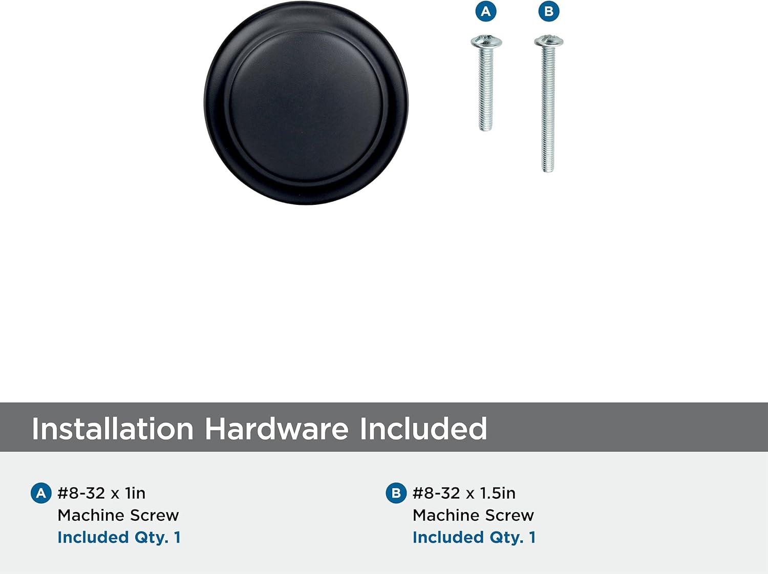 imageAmerock Cabinet Knob Satin Nickel 138 inch 35 mm Length Highland Ridge 1 Pack Drawer Knob Cabinet HardwareBlack Bronze