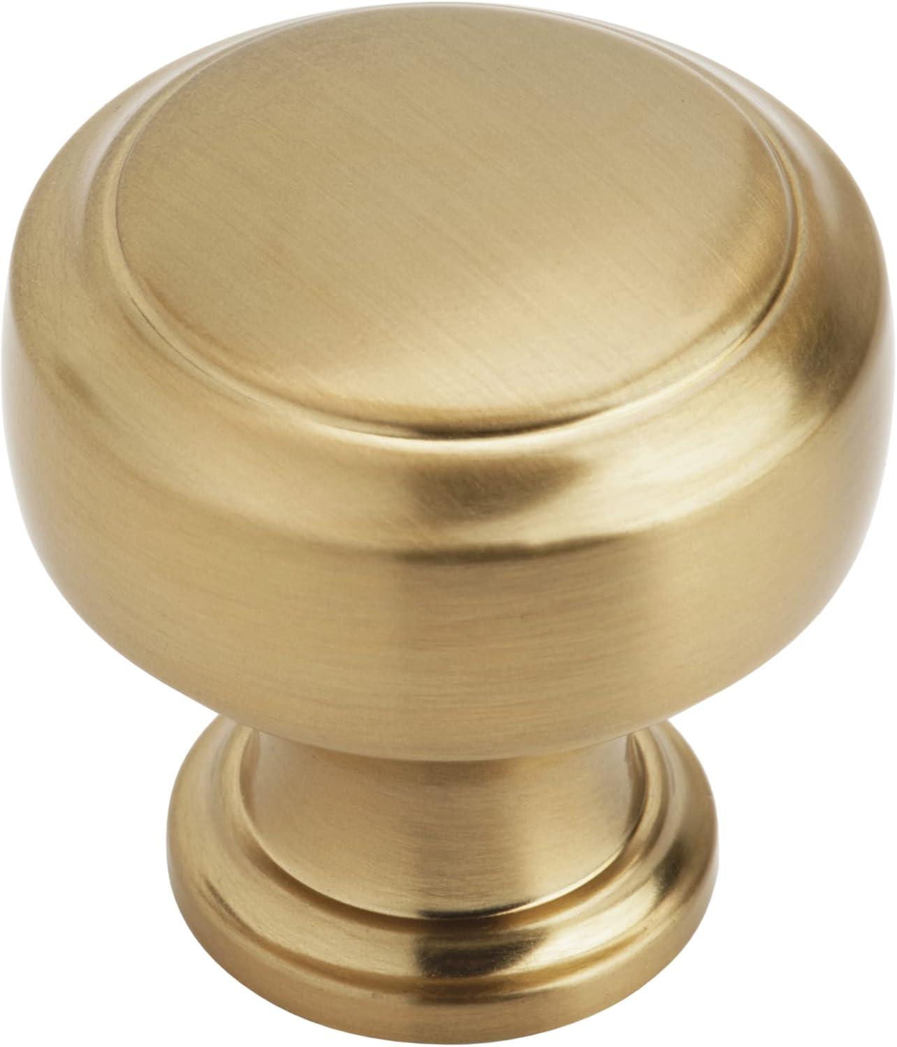 imageAmerock Cabinet Knob Satin Nickel 138 inch 35 mm Length Highland Ridge 1 Pack Drawer Knob Cabinet HardwareChampagne Bronze