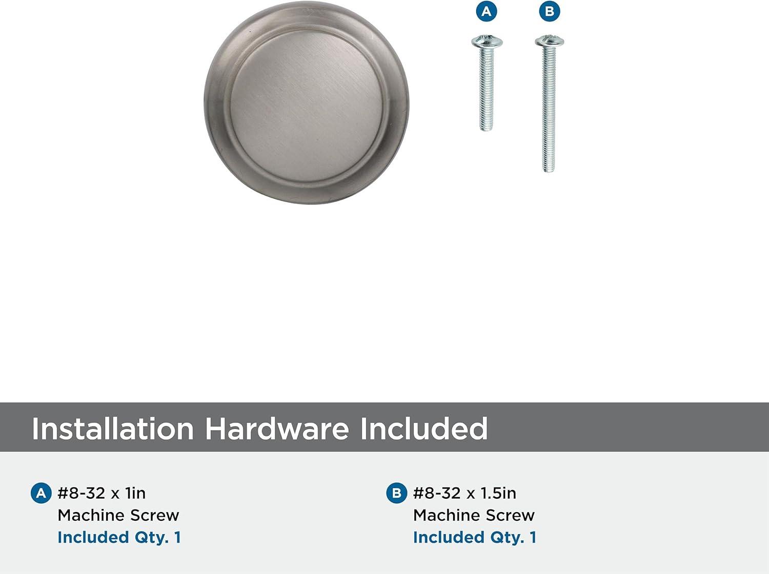 imageAmerock Cabinet Knob Satin Nickel 138 inch 35 mm Length Highland Ridge 1 Pack Drawer Knob Cabinet HardwareSatin Nickel