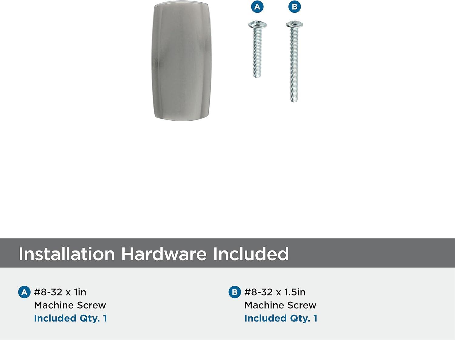 imageAmerock Cabinet Knob Satin Nickel 138 inch 35 mm Length Highland Ridge 1 Pack Drawer Knob Cabinet HardwareSatin Nickel