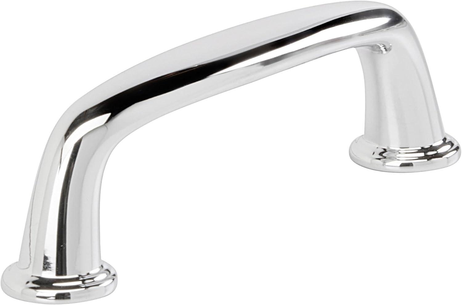 imageAmerock Cabinet Pull Black Bronze 3 inch 76 mm Center to Center Kane 1 Pack Drawer Pull Drawer Handle Cabinet HardwarePolished Chrome