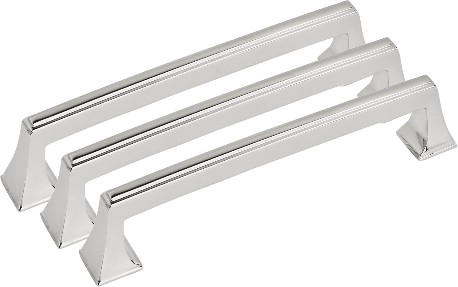 imageAmerock Cabinet Pull Black Bronze 334 inch 96 mm Center to Center Mulholland 1 Pack Drawer Pull Drawer Handle Cabinet HardwarePolished Chrome