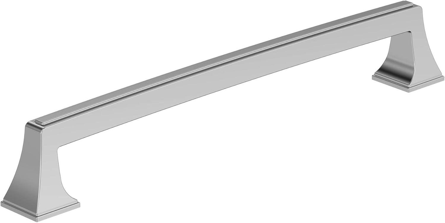 imageAmerock Cabinet Pull Black Bronze 334 inch 96 mm Center to Center Mulholland 1 Pack Drawer Pull Drawer Handle Cabinet HardwarePolished Chrome