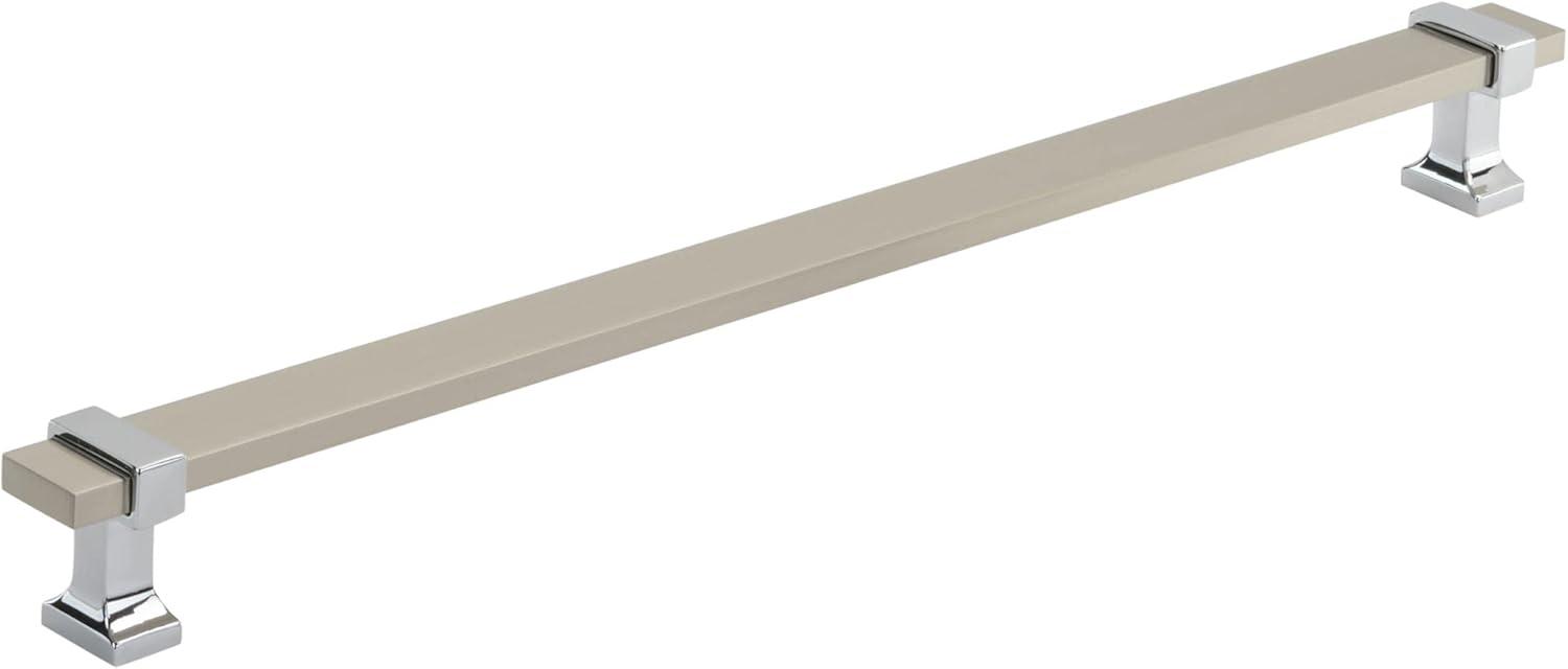 imageAmerock Cabinet Pull Brushed Matte BlackSatin Nickel 11516 inch 288 mm Center to Center Overton 1 Pack Drawer Pull Drawer Handle Cabinet HardwareSatin NickelPolished Chrome