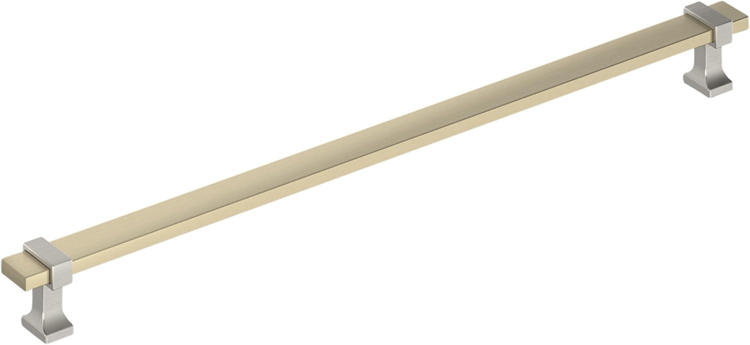 imageAmerock Cabinet Pull Brushed Matte BlackSatin Nickel 5116 inch 128 mm Center to Center Overton 1 Pack Drawer Pull Drawer Handle Cabinet HardwareGolden ChampagneSatin Nickel