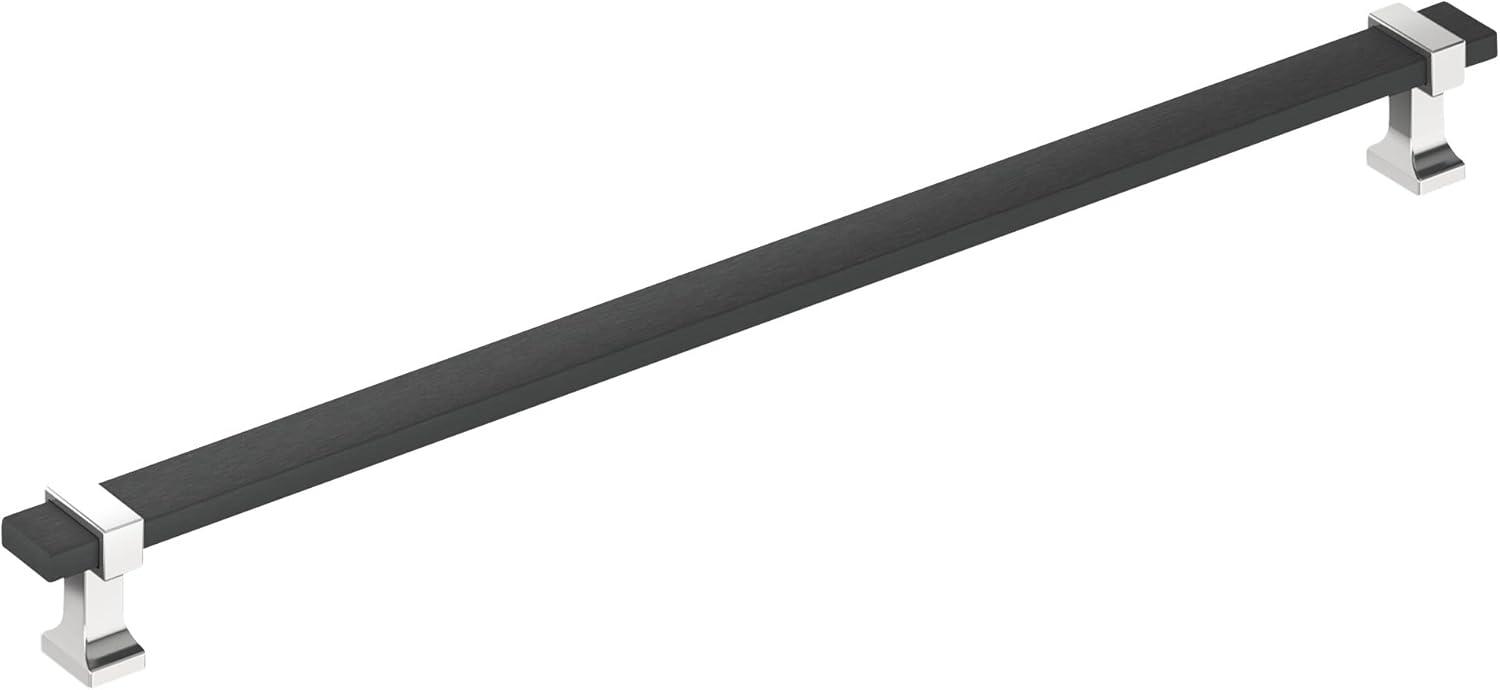 imageAmerock Cabinet Pull Brushed Matte BlackSatin Nickel 5116 inch 128 mm Center to Center Overton 1 Pack Drawer Pull Drawer Handle Cabinet HardwareBrushed Matte BlackPolished Chrome