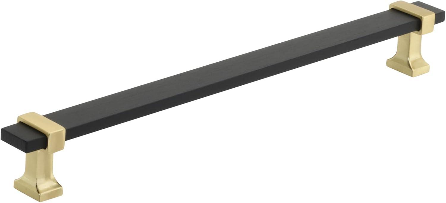 imageAmerock Cabinet Pull Brushed Matte BlackSatin Nickel 5116 inch 128 mm Center to Center Overton 1 Pack Drawer Pull Drawer Handle Cabinet HardwareBrushed Matte BlackBrushed Gold