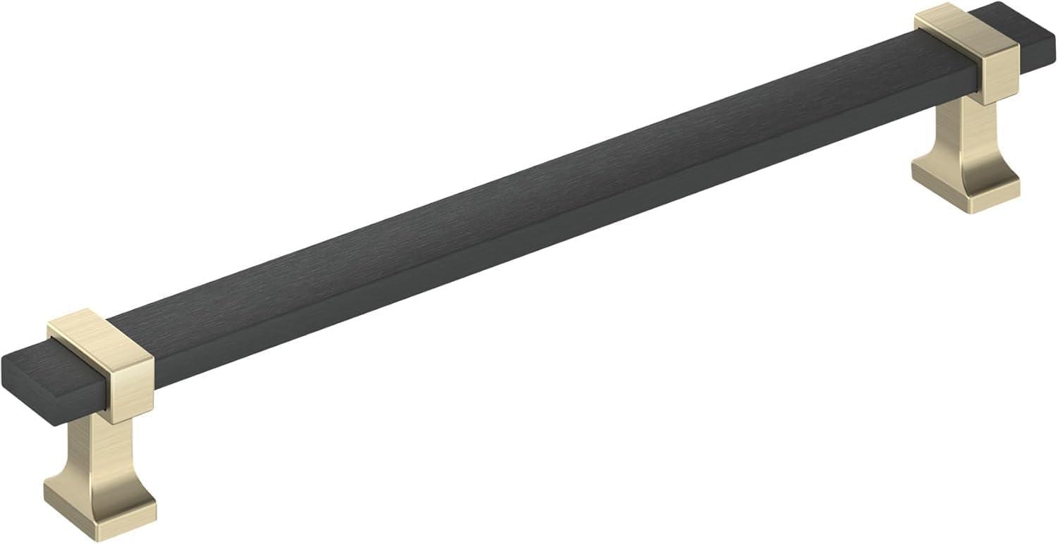 imageAmerock Cabinet Pull Brushed Matte BlackSatin Nickel 5116 inch 128 mm Center to Center Overton 1 Pack Drawer Pull Drawer Handle Cabinet HardwareBrushed Matte BlackGolden Champagne