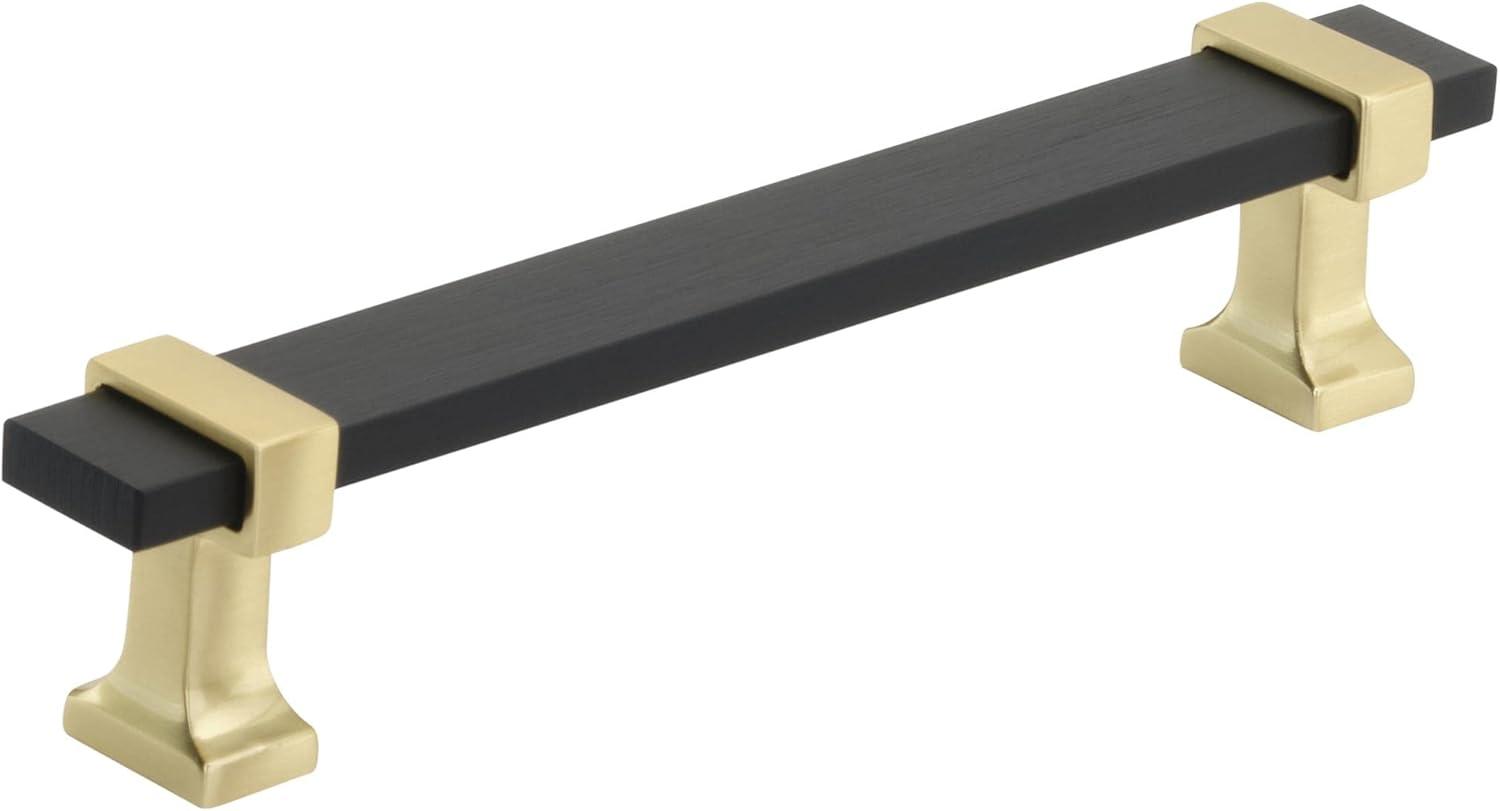 imageAmerock Cabinet Pull Brushed Matte BlackSatin Nickel 5116 inch 128 mm Center to Center Overton 1 Pack Drawer Pull Drawer Handle Cabinet HardwareBrushed Matte BlackBrushed Gold