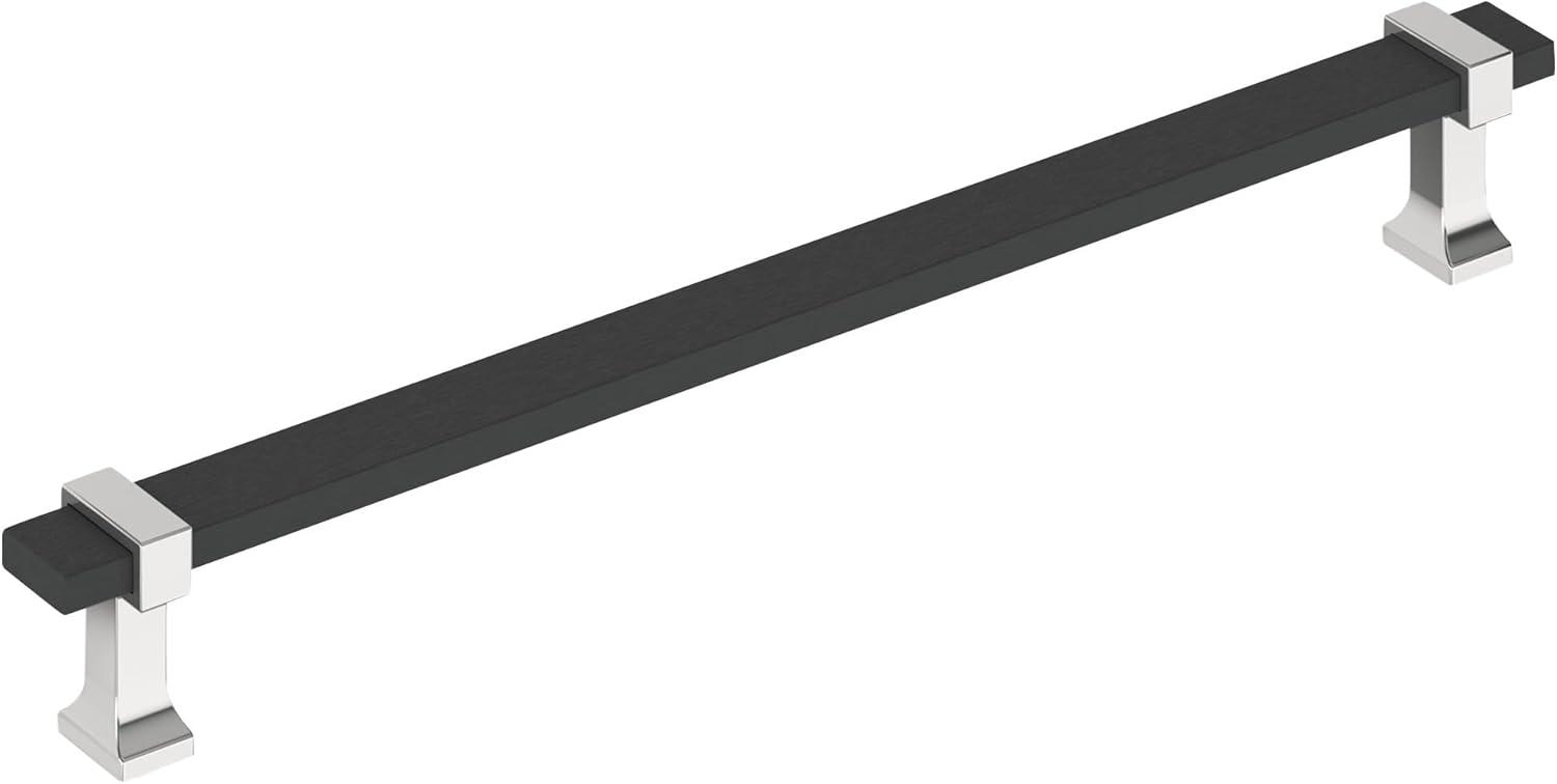 imageAmerock Cabinet Pull Brushed Matte BlackSatin Nickel 5116 inch 128 mm Center to Center Overton 1 Pack Drawer Pull Drawer Handle Cabinet HardwareBrushed Matte BlackPolished Chrome